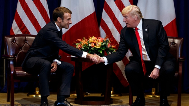 ABD Bakan Trump, New York'ta Gney Koreli, Msrl ve Fransz mevkidalar ile grt