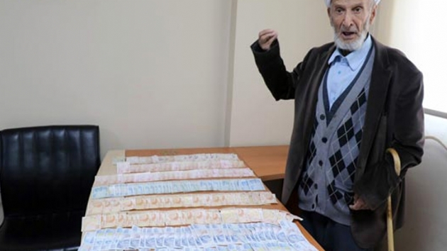 Diyarbakr'da bir dilencinin zerinden 7 bin lira kt