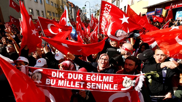 Kln'de Bakan Erdoan cokusu