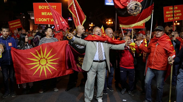 Makedonyal 'boykot' yanllarndan kutlama