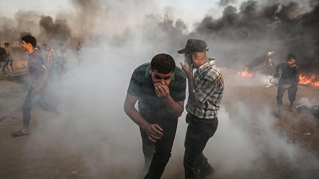 galci srail Gazze snrnda 7 Filistinliyi yaralad