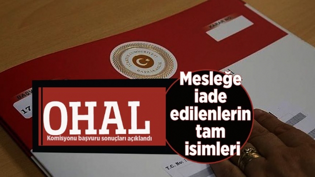 Ekim ay OHAL komisyon karar nedir?