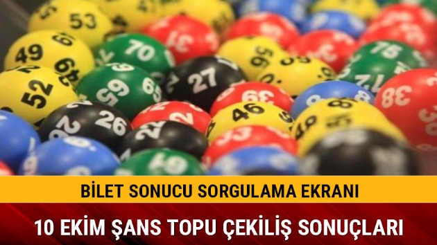 10 Ekim �ans topu sonu�lar� belli oldu