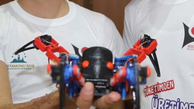 Kastamonu'da renciler robot rmcek yapt