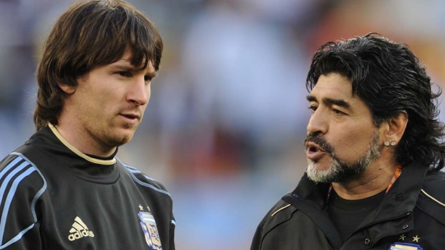 Maradona'dan Messi yorumu! 'ok iyi bir futbolcu ama lider deil'
