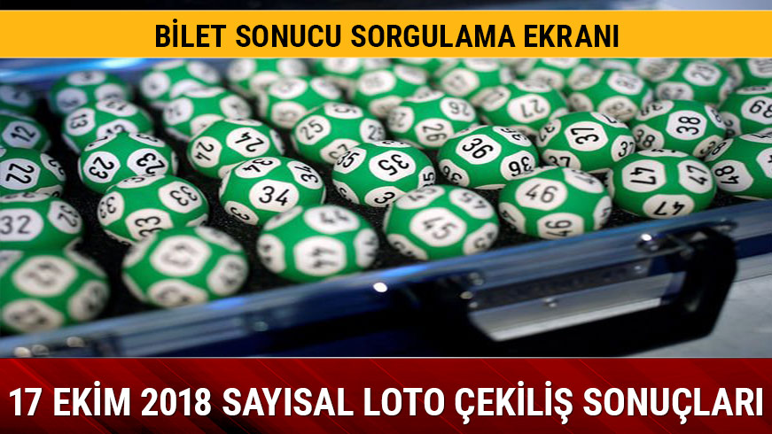 17 Ekim Say�sal Loto sonu�lar� 