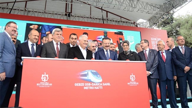 Kocaeli'de 5 milyar liralk metro projesinin temeli atld