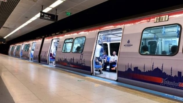 stanbul, Yenikap - Gayrettepe aras metro seferleri gecikmeli olarak yaplyor