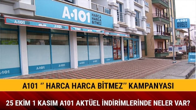A101 25 Ekim indirimleri cezbediyor