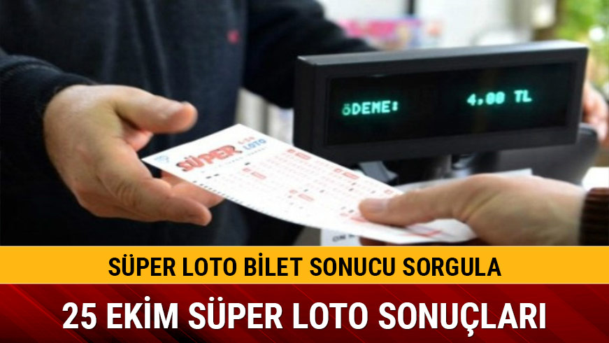 25 Ekim S�per Loto sonu�lar� belli oldu