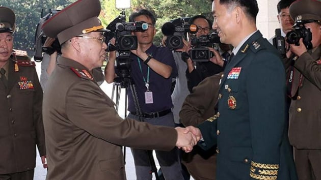 Gney Kore ile Kuzey Kore arasnda general dzeyinde grme     