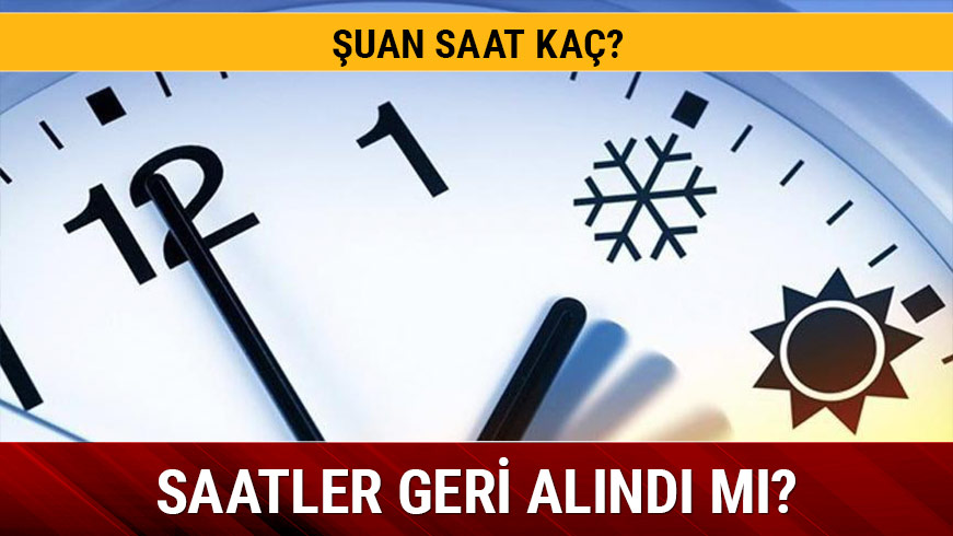 Saatler geri al�nacak m� yaz-k�� saati