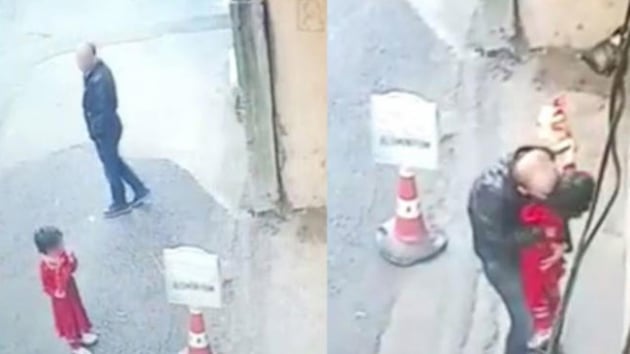 Trabzon'u ayaa kaldran kk kza taciz olaynn grntleri ortaya kt