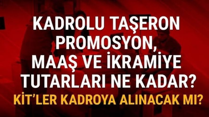 K�T'lere kadro i�in yeni geli�me