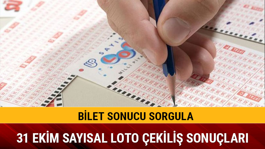 Say�sal Loto sonu�lar� 31 Ekim