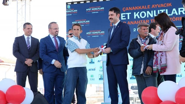 Ayvack'ta depremzedeler konutlarna kavutu