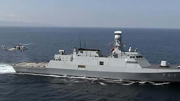 MLGEM Projesinin nc gemisi olan TCG Burgazada bugn Mavi Vatan'da hizmete balayacak