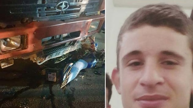  Motosikletle kamyona arpan Doukan ld 