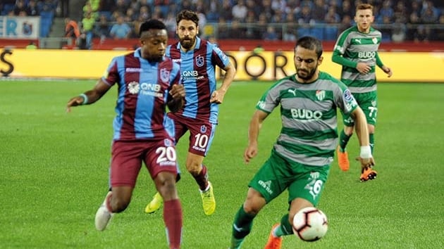 Trabzonspor sahasnda Bursaspor ile 1-1 berabere kald