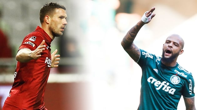 Felipe Melo ve Lukas Podolski'den Galatasaray paylam