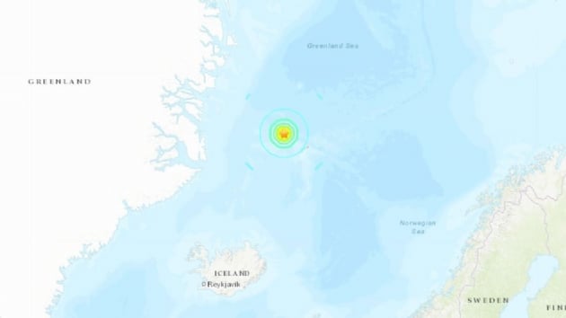 Grnland Denizinde 6.8 byklnde deprem