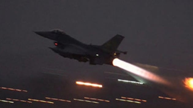 Irak'ta terr rgt DEA hedeflerine yaplan hava saldrsnda 14 terrist ldrld