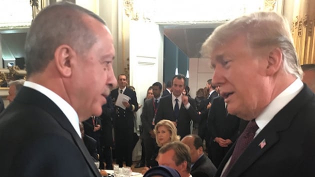 Cumhurbakan Erdoan ve ABD Bakan Trump grt