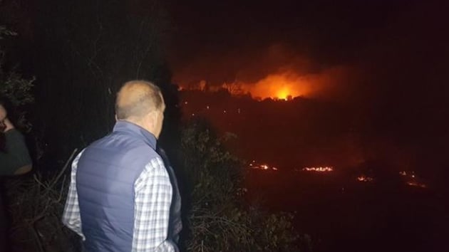 Antalya'da kan yangn sebebiyle vatandalar tahliye ediliyor