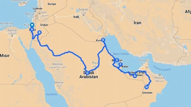  srail'in Hayfa'dan Dubai'ye uzanan demir yolu projesi        