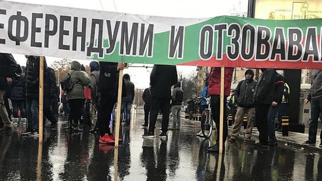 Bulgaristan'da hkmet kart protestolar dzenlendi