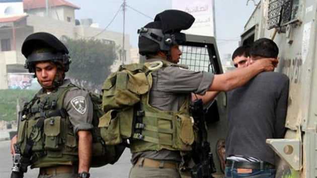 srail ordusu igal altndaki Bat eria'da 22 Filistinliyi gzaltna ald