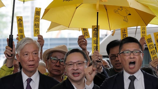 Hong Kongda emsiye protestocularna yarglama