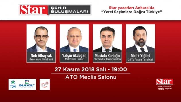 Star yazarlar Ankara'da buluuyor