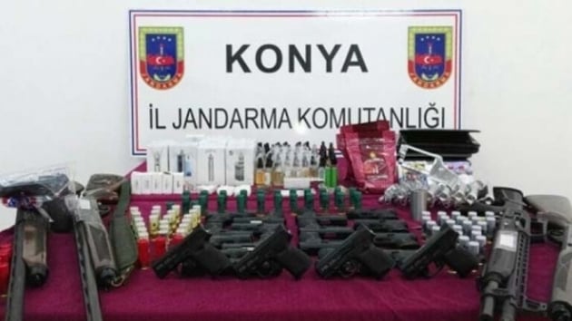 Konya'da jandarmadan silah operasyonu