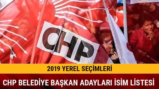 CHP Belediye Bakan adaylar isimleri kimler