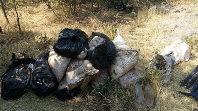 Hakkari'de PKK'ya ait uyuturucu ele geirildi