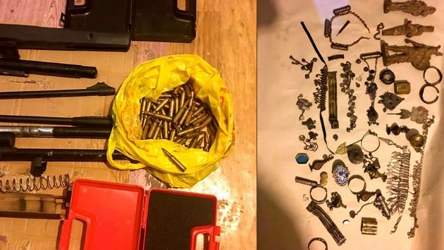 Hrszlk zanllarnn evlerinde uyuturucu ve silah bulundu