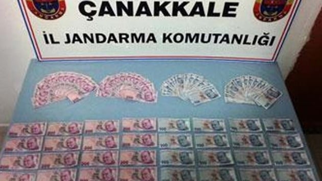 anakkale'de sahte para operasyonu