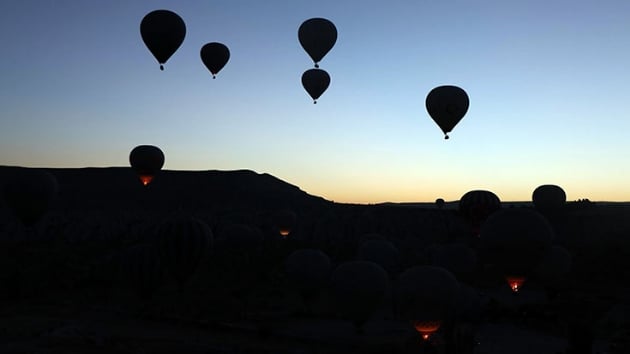 Kapadokyada balon turlar iptal edildi