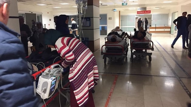 Trabzon'da hastanenin acil servisinde yangn 