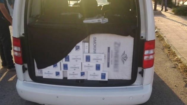 Vanda 15 bin paket kaak sigara ele geirildi