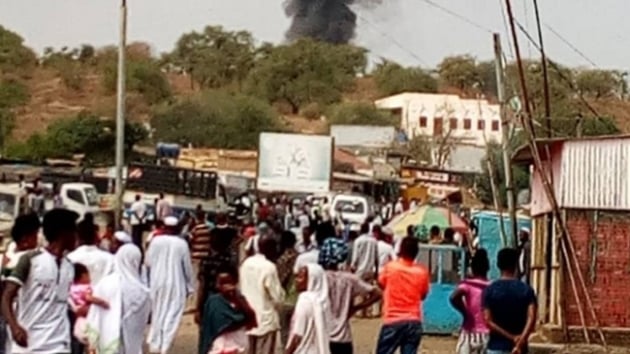 Sudan'n dousunda yaanan uak kazasnda, 7 kii hayatn kaybetti
