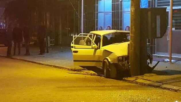 Manisa'da alkoll src diree arparak durabildi  