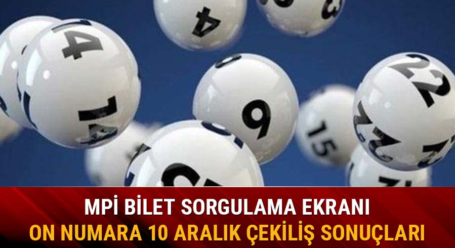 On Numara sonu�lar� 853'�nc� hafta �ekili�i