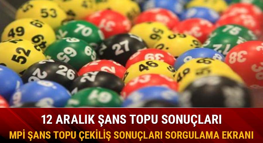12 Aral�k �ans Topu �ekili� sonu�lar�