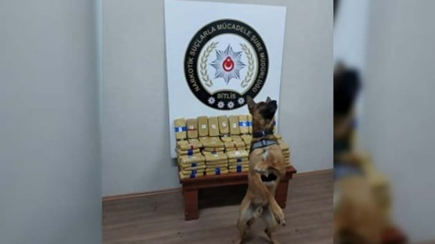 Bitlis'te 78 kilo 200 gram eroin ele geirildi       