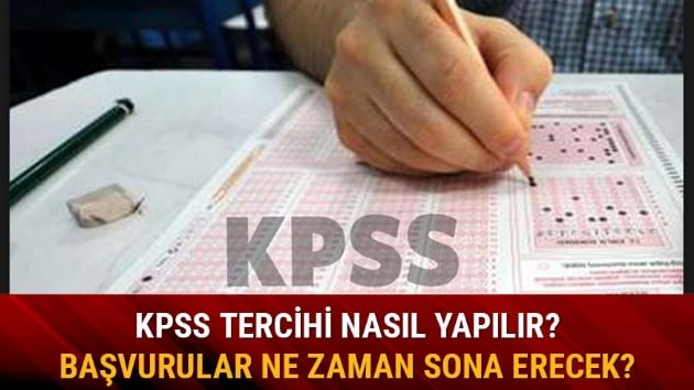 KPSS tercih bavuru sonular ne zaman aklanacak?