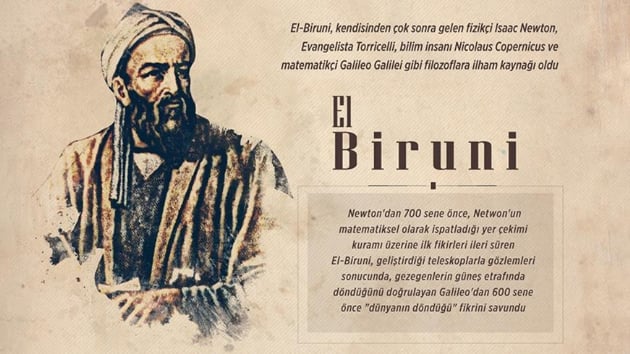 Newton, Torricelli, Galileo ve Copernicus'un ilham kayna: El-Biruni