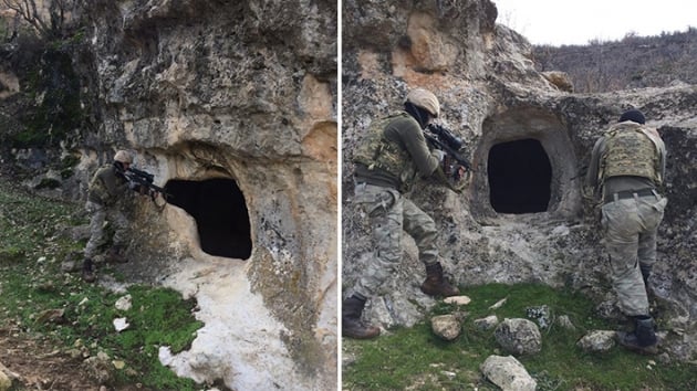PKK'l terristlerin barnd yerler imha edildi 