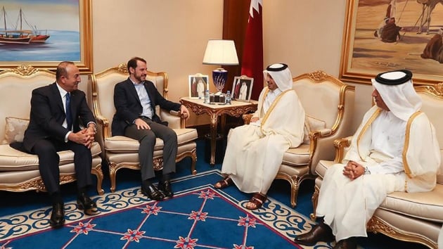 Trk ve Katarl bakanlar Doha'da bir araya geldi